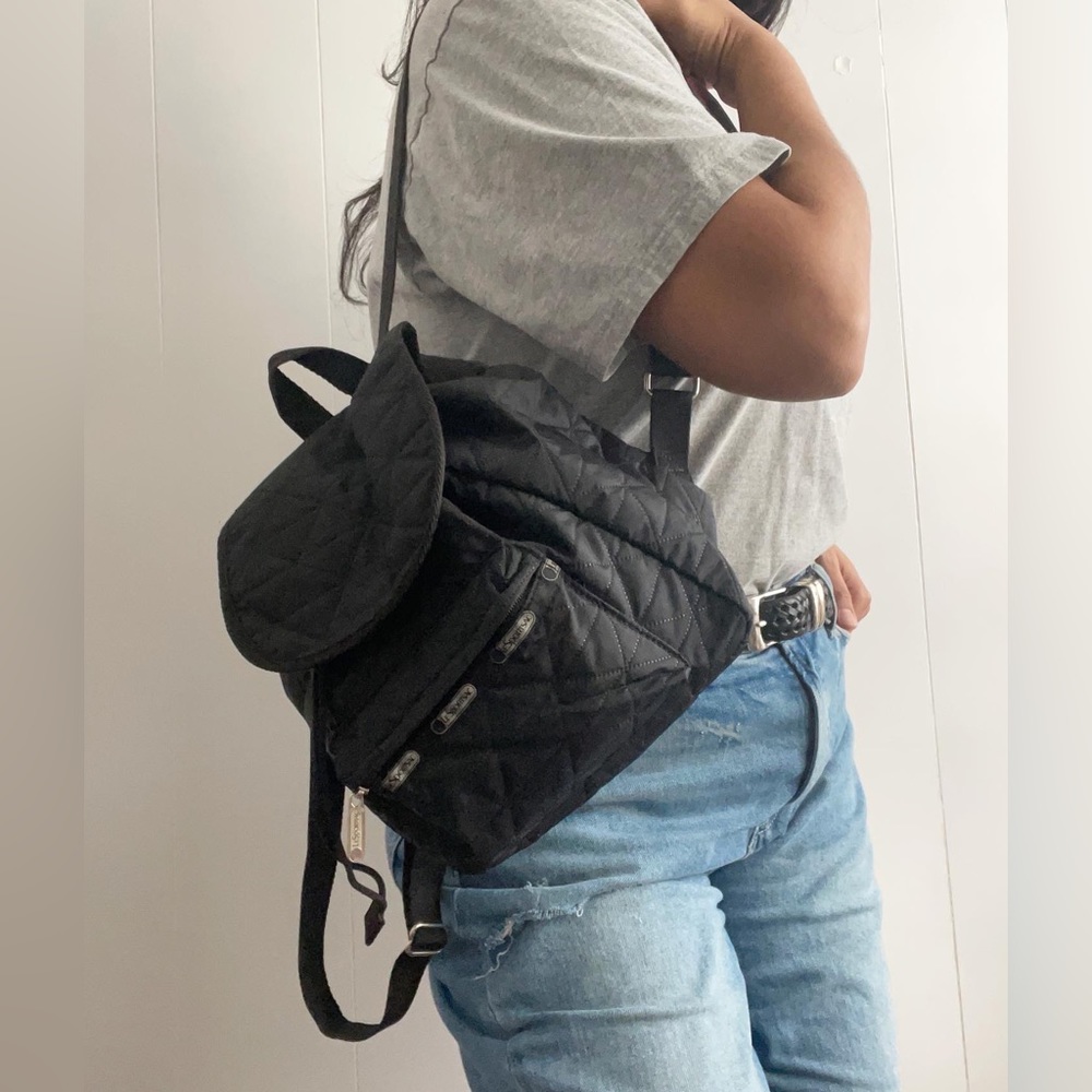 Black Mini LeSport Sac Backpack bag